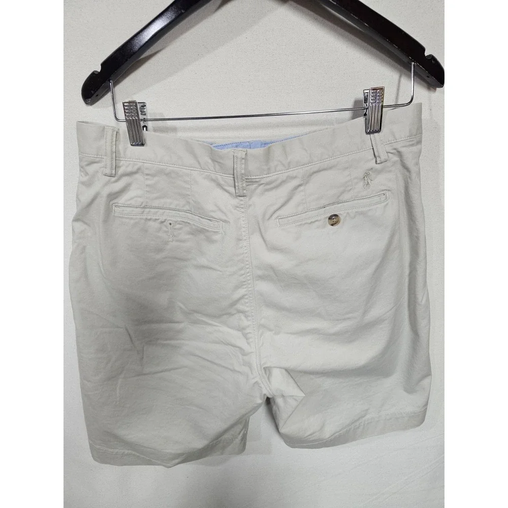 Vintage Polo Ralph Lauren Shorts Mens 35 Beige Classic Fit Chino Casual Preppy‎
